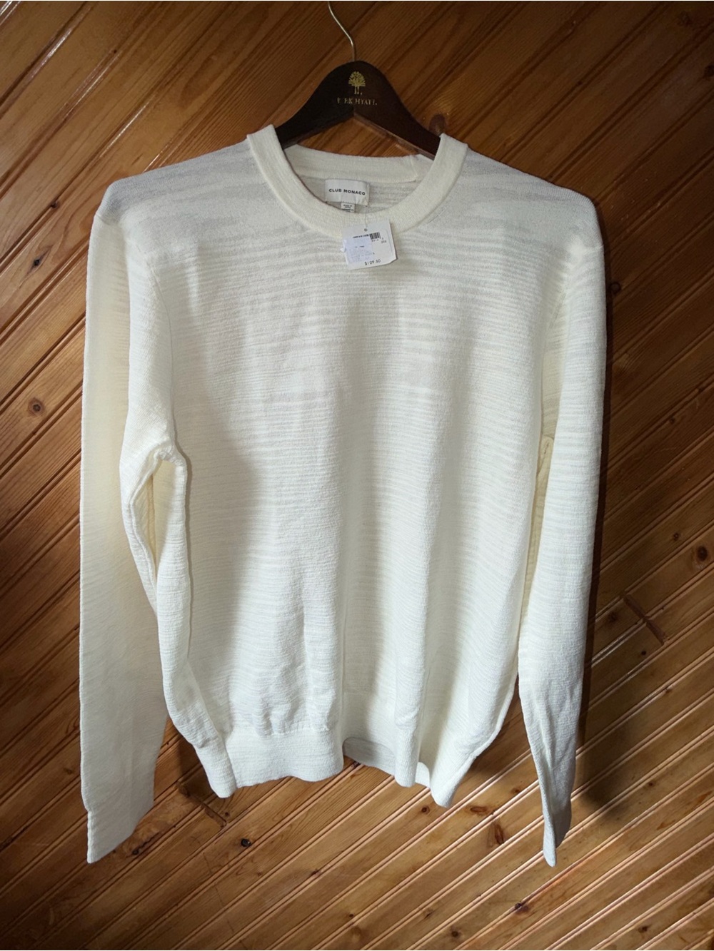 NWT white Club Monaco sweater medium